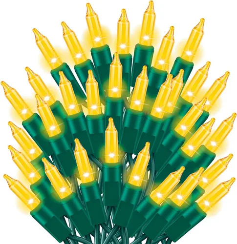 Vista 18 de Tira de luces LED ST38 de 26 pies (25.9 ft) con cable blanco, luces colgantes conectables y regulables para el día de la nación