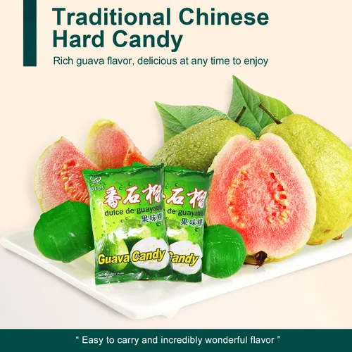 Vista 2 de Soeos Caramelos de guayaba, Classic Series China, caramelos duros de guayaba, caramelos navideños de 32 onzas (paquete de 2)