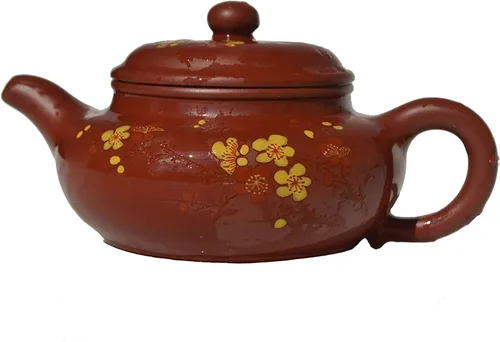 Vista 9 de Tetera 8.6oz té chino gongfu genuino negro arcilla Zisha Classics Pot Infusers té