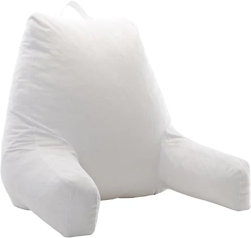 Vista 14 de Cheer Collection - Almohada de lectura y juego de espuma con reposabrazos y funda de terciopelo lavable