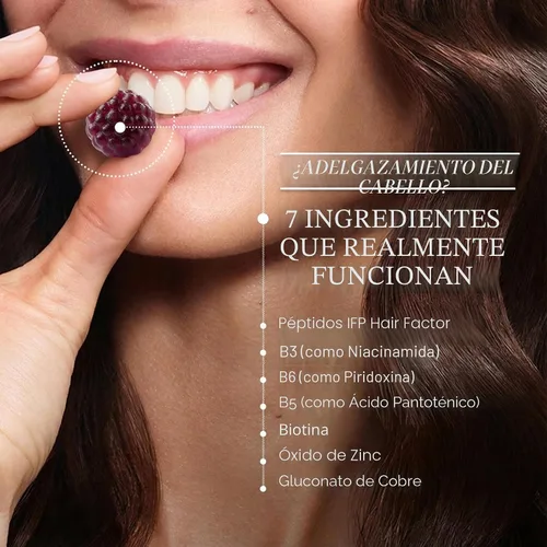 Vista 4 de OMI - Peptides for Hair Growth, Gummies for Women with Patented Follicle Fortifying Biotechnology, Now in Delicious Wild Berry Flavor
