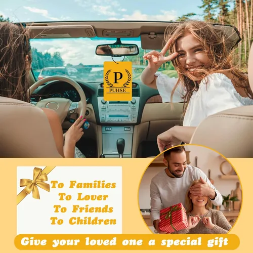Vista 7 de Ambientador de aire personalizado con foto para automóvil, ambientador de doble cara personalizado para automóvil, ambientador de olor con texto