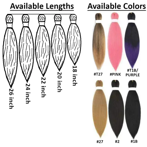 Vista 6 de Cabello trenzado preestirado de 14 pulgadas, 8 paquetes de cabello trenzado preestirado, trenzas de ganchillo, extensiones de cabello trenzado Yaki