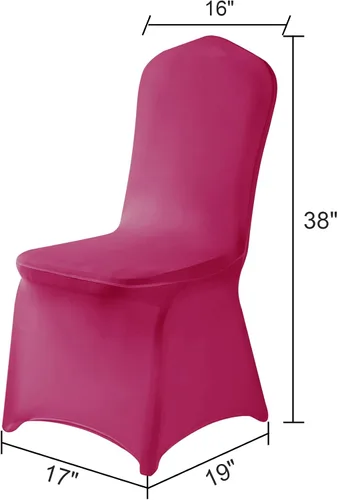 Vista 27 de Funda de elastano para silla, 12 unidades, fundas para silla, fundas para sillas de sala de estar, funda extraíble lavable y elástica para silla