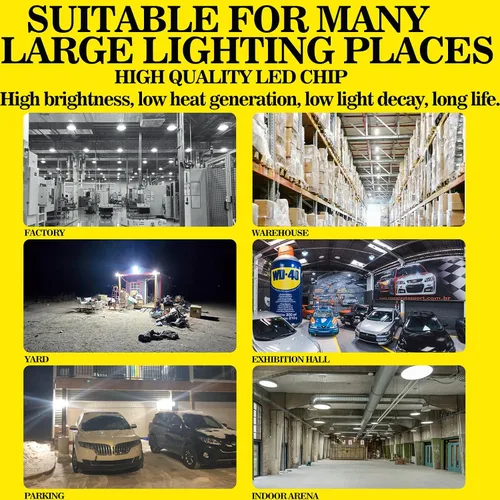 Vista 2 de NS Bombillas LED de maíz de 9000 lúmenes, superbrillantes (equivalente a 600 W), A19 60W E26 5000K luz diurna, ahorro de energía del 90%,