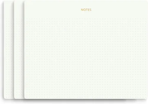 Vista 11 de Pinesman - Elegantes blocs de notas de escritorio para profesionales, blocs de notas para ejecutivos, minimalistas, con foil dorado, diseño