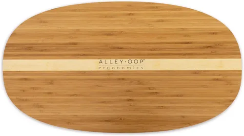 Vista 3 de ALLEYOOP - Tabla mecedora de madera • Movimiento mecedor omnidireccional único de 360° • Diseñado ergonómicamente para estabilidad en tu escritorio