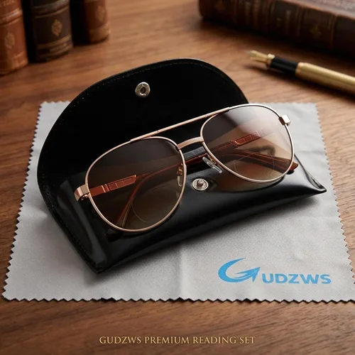 Vista 4 de Gafas de lectura bifocales para lectura y gafas de sol unisex Marco marrón (Brown Frame)