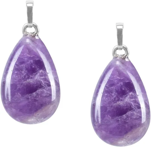 Vista 4 de Adabele Piedra semipreciosa natural de 0.787 pulgadas (0.787 in), colgante de gota de gota suelta para collar, aretes, llavero, colgante