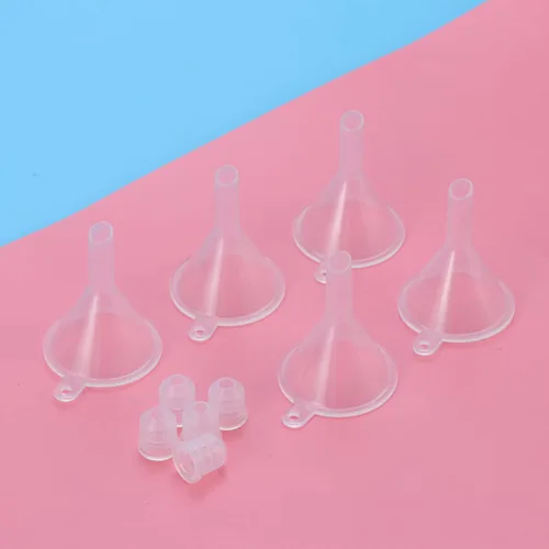 Vista 6 de FRCOLOR 5 unids 0.1 fl oz tubo vacío rimel pestañas tubo pestañas crema botella rimel tubo contenedor con 5 embudos para rímel