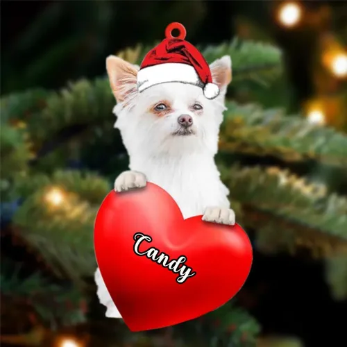 Vista 27 de Adornos de Navidad personalizados para perros, nombre personalizado, adorno de Malamute de Alaska, adornos acrílicos, regalos de Navidad, amantes