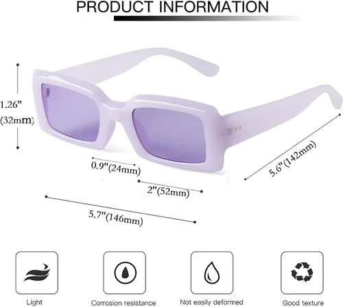 Vista 3 de Lentes de sol ovalados retro pequeños y pequeños para mujer, estilo vintage de los años 90, lentes de sol