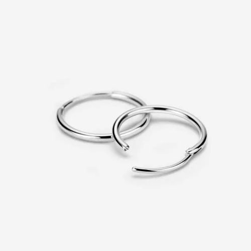 Vista 6 de FANSING Aretes de aro para mujer, aretes de aro de cartílago de moda, aretes de acero quirúrgico para hombre