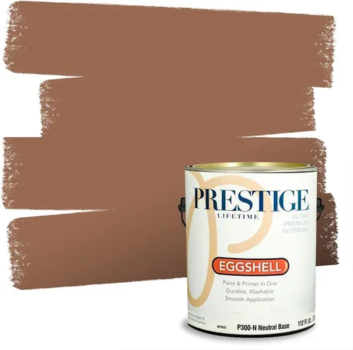 Vista 102 de PRESTIGE Pintura exterior e imprimación en uno, bronceado Aberdeen, plano, 1 galón