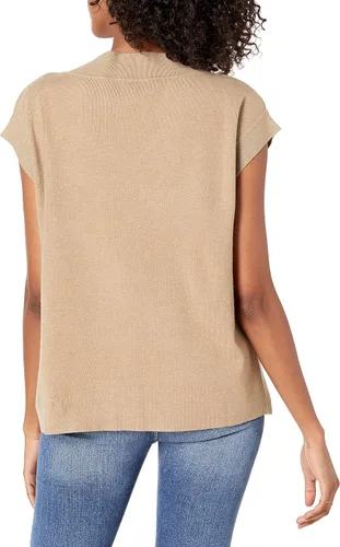 Vista 2 de The Drop Chaleco tipo suéter Zhen con cuello en V para mujer