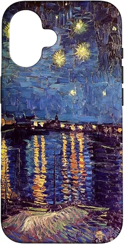 Vista 14 de Starry Night Over The Rhone, Vincent Van Gogh. Funda para iPhone 17