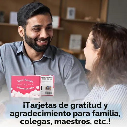 Vista 8 de Better Me Love Bombs - Tarjetas de bondad con corazones rojos, 111 tarjetas de agradecimiento Rojo (Red Hearts)
