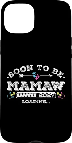 Vista 9 de Soon to Be Mamaw 2027 Loading for Pregnancy Announcement Case for iPhone XR