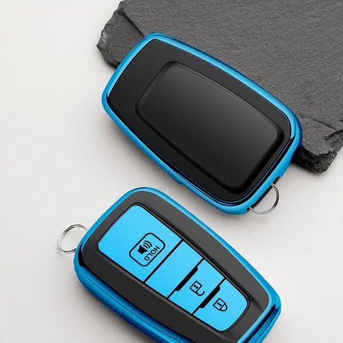 Vista 2 de Funda para llavero Toyota con 3 botones para 4Runner CHR Corolla Hatchback Prius RAV4