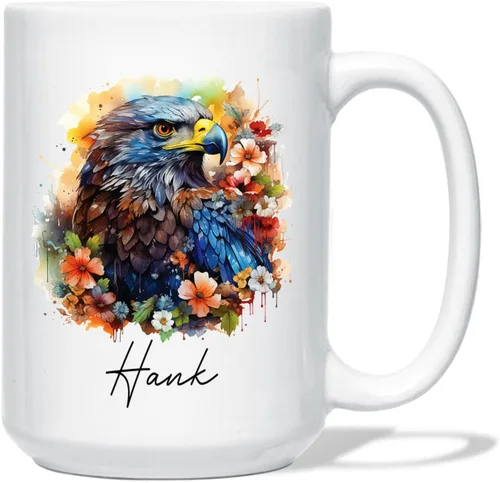 Vista 19 de Taza de café de oso – Regalo personalizado para amantes, taza de té de animales salvajes con flores, regalo de cerámica personalizado para amantes