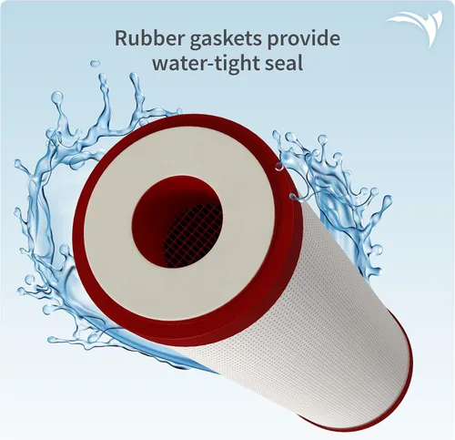 Vista 2 de AQUATICLIFE Carbon Plus Filtro de agua de bloque de carbono de 10 pulgadas Cartucho de reducción de cloramina para ósmosis inversa Desionización