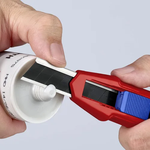 Vista 16 de KNIPEX Tools CutiX Cuchillo universal a presión, 6-1/2 pulgadas, rojo/azul