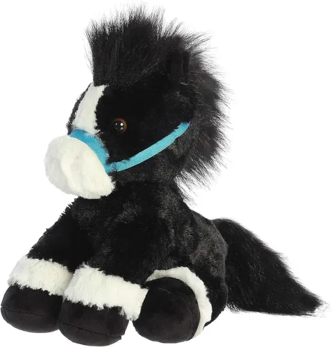 Vista 5 de Aurora® Exquisito Breyer® Bridle Buddies - Peluche de caballo - Detalles realistas - Juego imaginativo - Negro 11 pulgadas