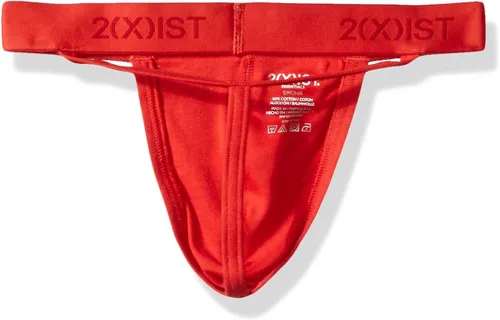 Vista 4 de 2(X)IST Tanga de algodón esencial con espalda en Y para hombre, paquete de 3