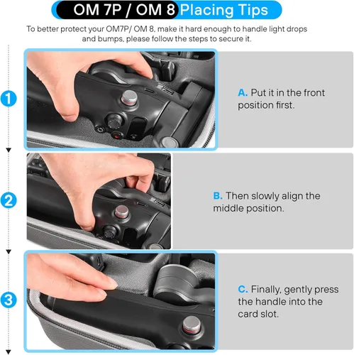 Vista 4 de STARTRC PHOTO OM 8/7p Magnetic Phone Grip y estuche de transporte para DJI Osmo Mobile 8/7p Accesorios