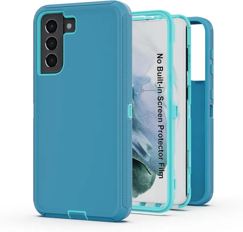 Vista 19 de Funda protectora resistente para Galaxy S23 5G, funda protectora resistente con [3 en 1] Cubierta de protección de goma resistente a prueba
