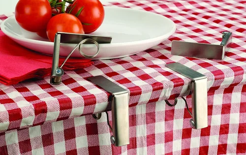 Vista 2 de RSVP International Endurance Collection, clips para mantel, 2x2.25, acero inoxidable