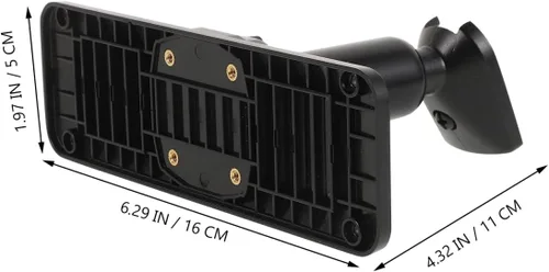 Vista 2 de ULTECHNOVO Kit de montaje de espejo retrovisor para cámara de tablero universal con panel de placa trasera y base de clip, soporte de DVR de coche