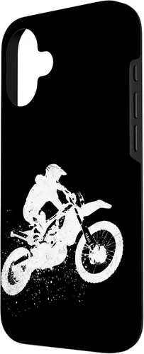 Vista 2 de iPhone 16 Dirt Bike Riding Motocross Racing Motorcycle Vintage Graphic Case