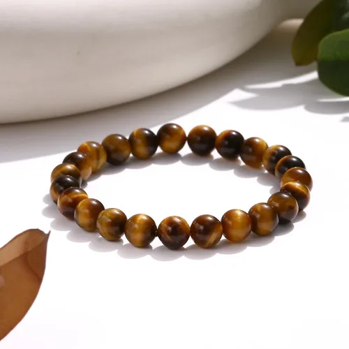 Vista 4 de HOZEAL Pulsera de triple protección, brazalete de obsidiana negra con ojo de tigre y hematita para hombres y mujeres, para traer suerte