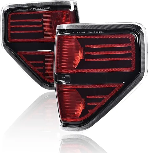 Vista 6 de PIT66 Luces Traseras Ensamble de Lámpara de Luz Trasera, Compatible con Ford F150 2009 2010 2011 2012 2013 2014, Ensamble Trasero de Pickup SVT, 1