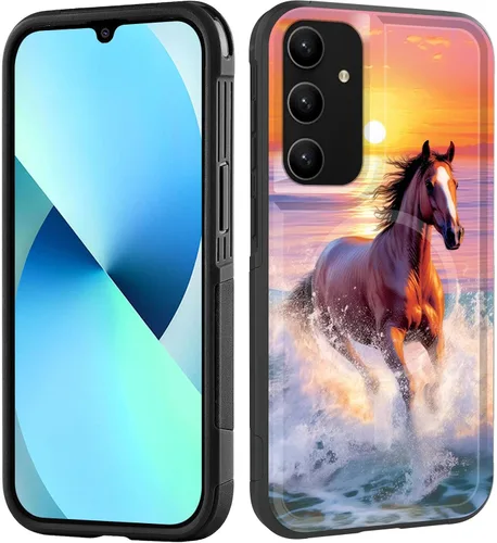 Vista 228 de Funda magnética para Galaxy A16 5G, [compatible con MagSafe] [protección contra caídas de grado militar] Funda resistente a prueba de golpes