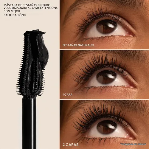 Vista 9 de Milani Extensiones de pestañas altamente calificadas XL Volumizing Tubing Negro