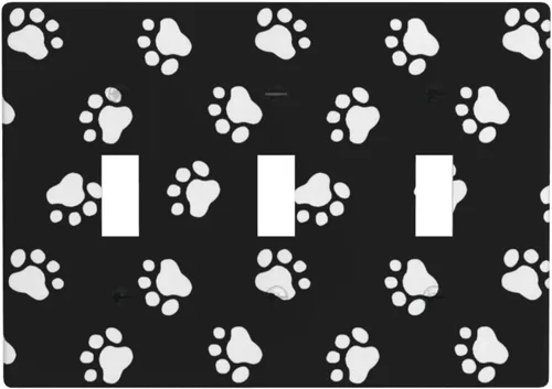 Vista 18 de Cubierta decorativa de interruptor de luz basculante doble de béisbol, placa de pared de 2 gang, cubierta de toma de corriente eléctrica, placa