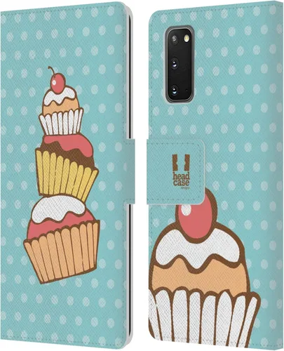 Vista 65 de Head Case Designs Assortment Cupcakes Happiness Leather Wallet Case Compatible with Samsung Galaxy A07 4G Surtido