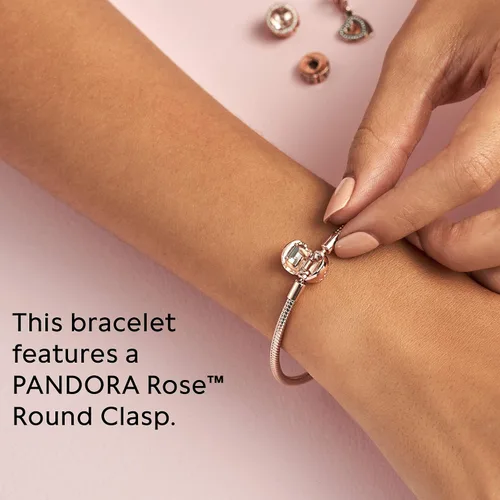 Vista 4 de Pandora - Brazalete de serpiente brazalete con dijes joyería Smooth Moments