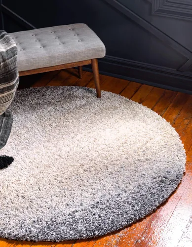 Vista 15 de Unique Loom Hygge Shag Collection - Alfombra rectangular de 2 pies 2 pulgadas x 3 pies 1 pulgada, color blanco y negro