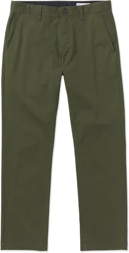 Vista 13 de Volcom Frickin - Pantalón chino elástico moderno para hombre, pantalones de sarga elásticos para uso diario Negro