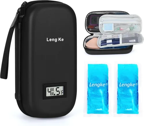 Vista 12 de YOUSHARES Ice Pakcs - Funda de viaje para enfriador de insulina, 2 paquetes de hielo grandes de 5.64 oz para diabetes, bolsas de hielo reutilizables