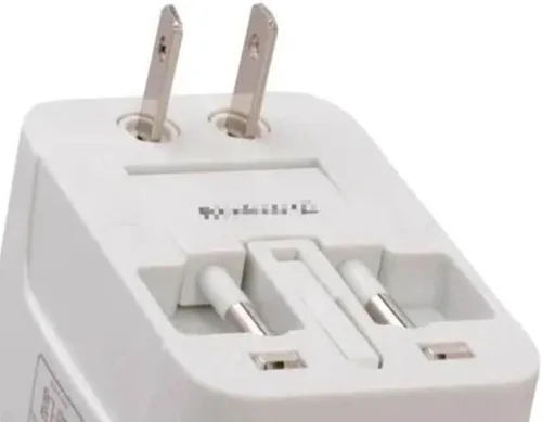 Vista 4 de LIANGLIDE Adaptador de viaje en todo el mundo, adaptador de corriente universal portátil multiusos en todo el mundo adaptador de enchufe de viaje