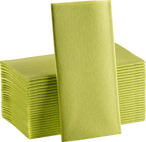 Vista 12 de Servilletas de papel azul bebé, tela desechable de lino como servilletas de cena, toallas de mano, suaves, absorbentes, servilletas de mano de papel