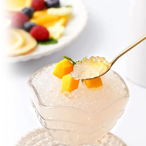 Vista 6 de Soeos Perlas de Tapioca de Sagú 14.1oz, sagú pequeño, rocío de sagú, granos