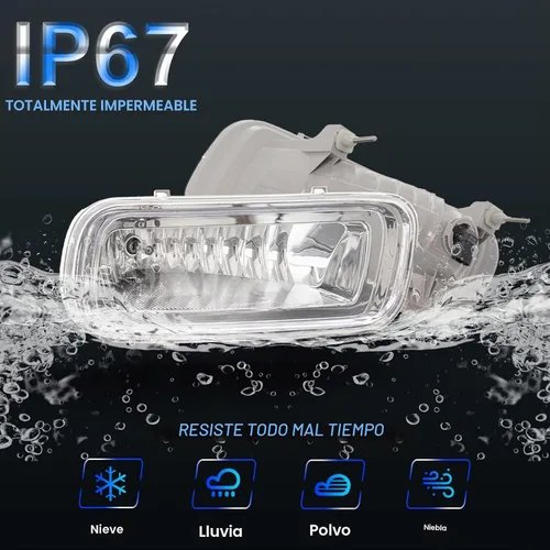 Vista 6 de Conjunto de luces antiniebla para Ford F150 2004 2005 2006, kit de repuesto de luces antiniebla para Lincoln Mark LT Base 2006 con bombilla halógena