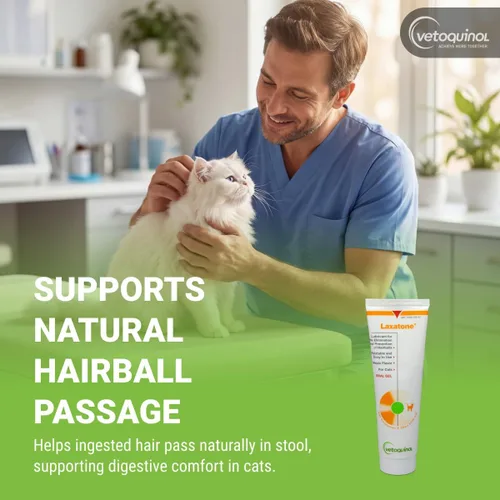 Vista 3 de Vetoquinol Laxatone, gel de bola de pelo de arce para gatos, 4.25 onzas