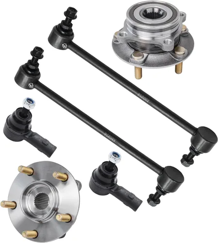 Vista 14 de Detroit Axle - Kit de suspensión delantera 4WD para Nissan Frontier Pathfinder Xterra, 2 cubos de rodamientos de ruedas, 2 brazos de control