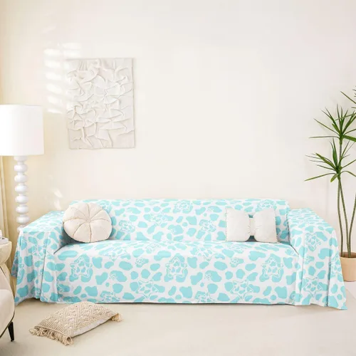 Vista 10 de Erosebridal Funda protectora para sofá, diseño de vaca lechera, diseño de vaca verde manzana, funda acolchada para sofá de animales occidentales